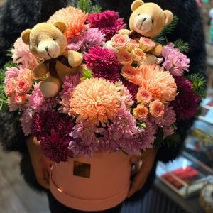 Teddy Blossom Deluxe Çiçek Kutusu